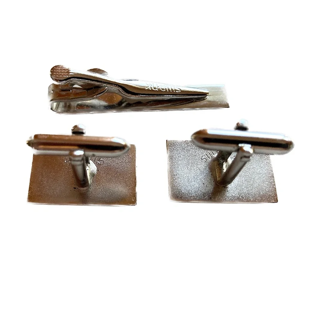 💼 SWANK F.R.S. Monogrammed Silver-Plated Set in Original Box – 1970s Vintage